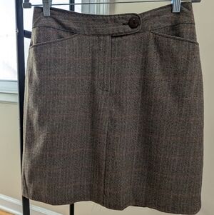 Vintage Taylor B. Moss Brown Plaid Pencil Skirt